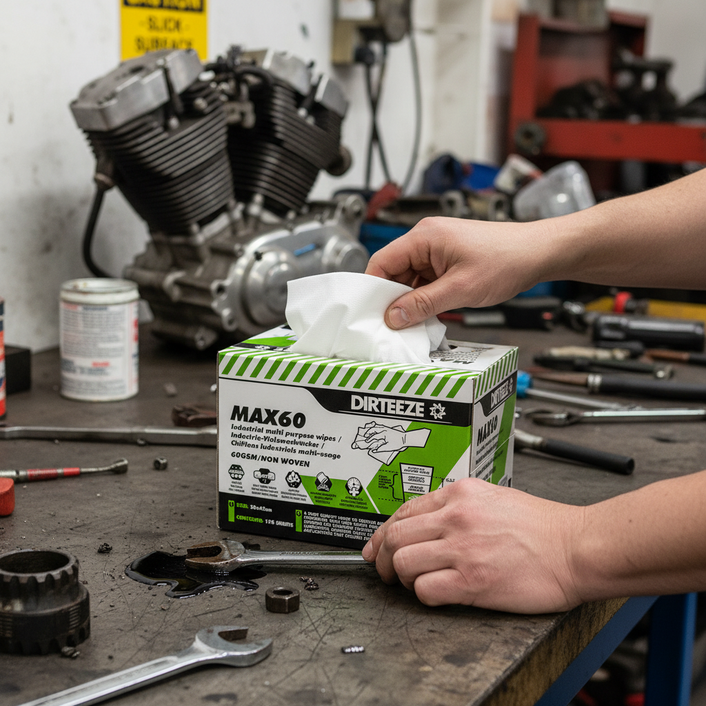 Standard Industrial Light Strength Wipes in a Dispensing Box - MAX60B