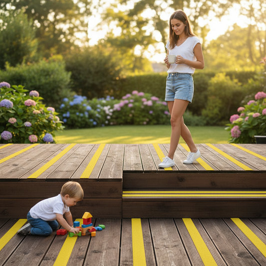 Premium 50mm Wide Non-Slip Anti-Skid Decking Strips - Safety, Durability, and Easy Installation for Outdoor Spaces