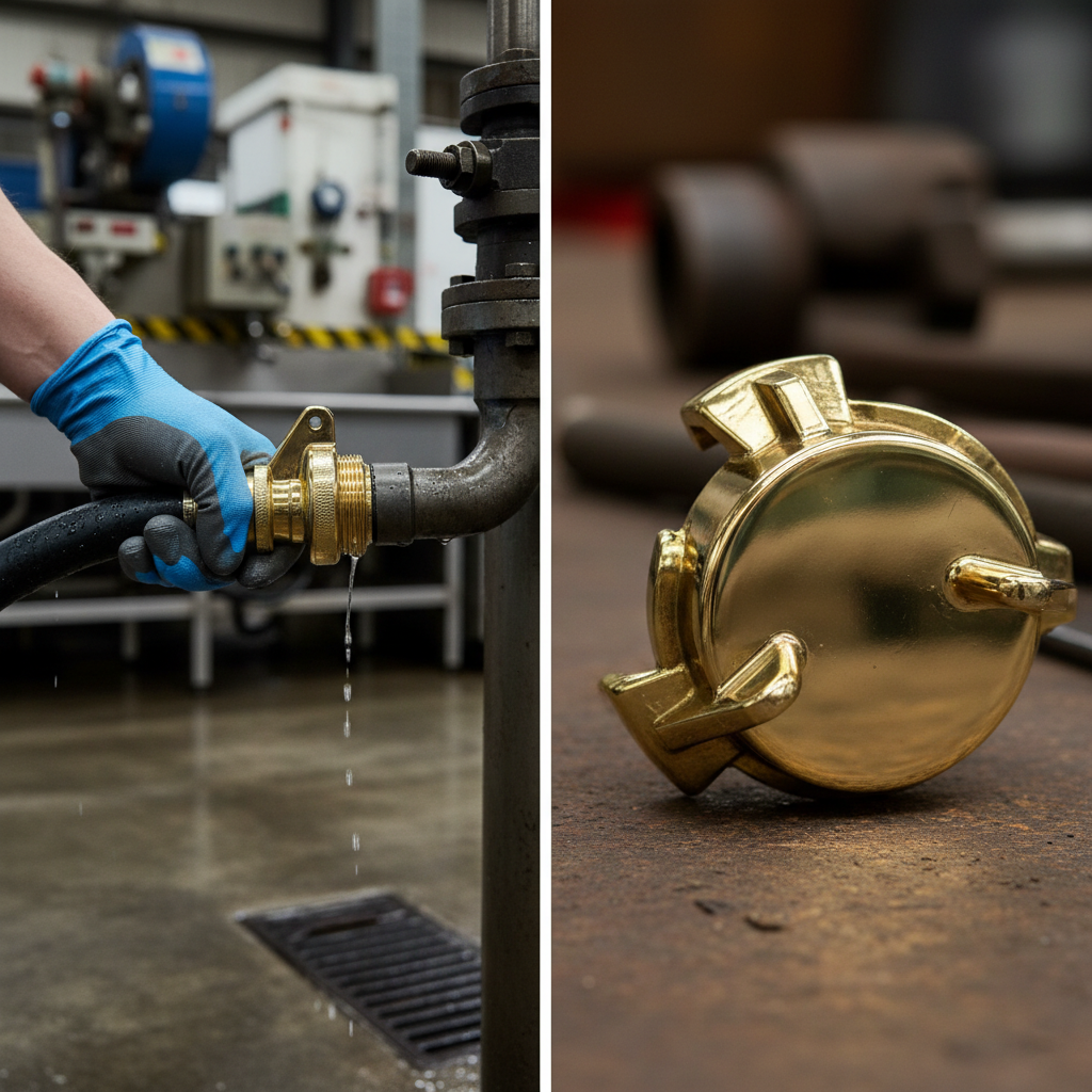Premium Brass Geka Style Quick Release Blank Cap for Couplings with Durable Construction