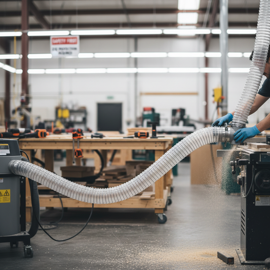 Premium Lightweight Polyurethane Ducting 0.4mm Wall for Dust Extraction with High Flexibility and Compression Ratio