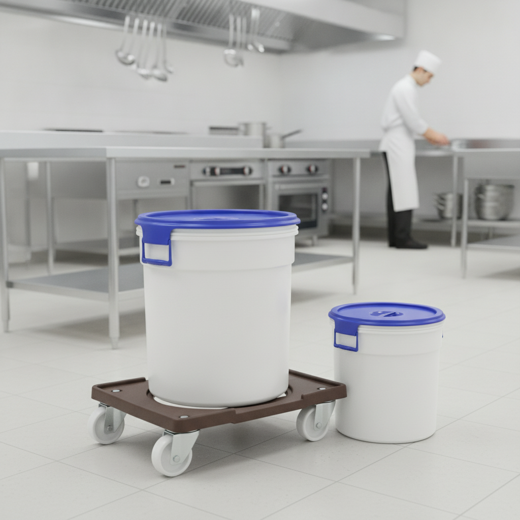 Polypropylene Trolley for 20L & 40L Containers in Commercial Kitchens
