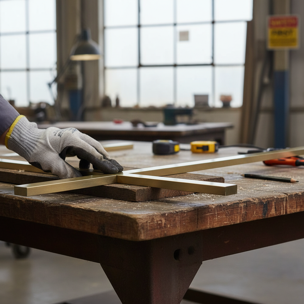 Premium Brushed Polished Brass Rectangular Tube 30mm x 15mm x 1.5mm - Corrosion Resistant and Easily Machined for Decorative Applications