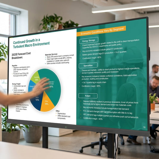 4K Interactive Multi-Touch Screen Whiteboard — 55–86 inch
