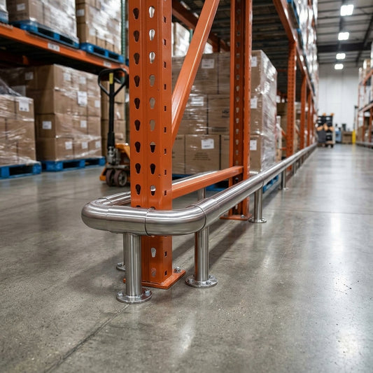 50mm Stainless Steel Rail – Low Level Cart Protection
