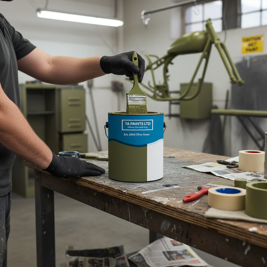 Premium Olive Green Universal PU Enamel Paint - High-Performance Indoor & Outdoor Finish with Excellent Coverage