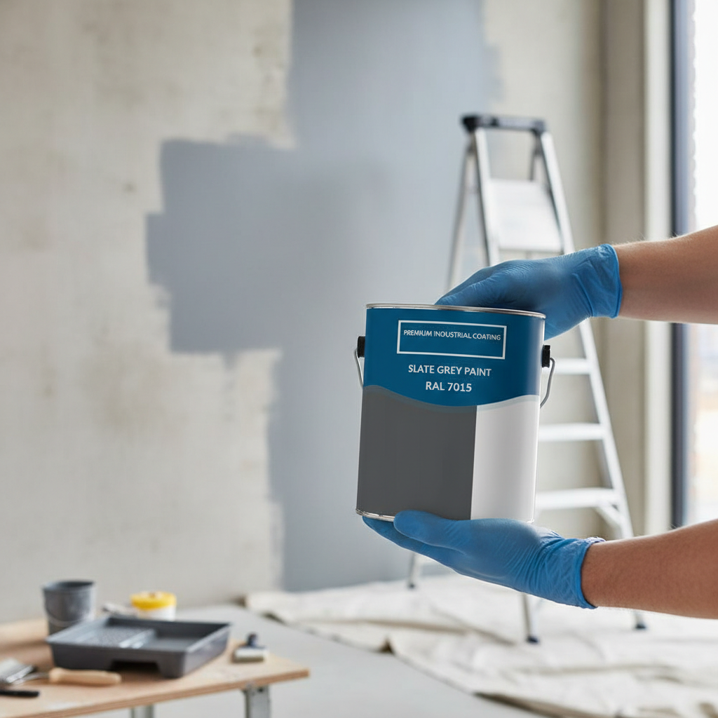 Premium Universal PU Enamel Slate Grey Paint for Indoor and Outdoor Use – Durable, Weatherproof, UV-Resistant, Quick-Drying Options Available