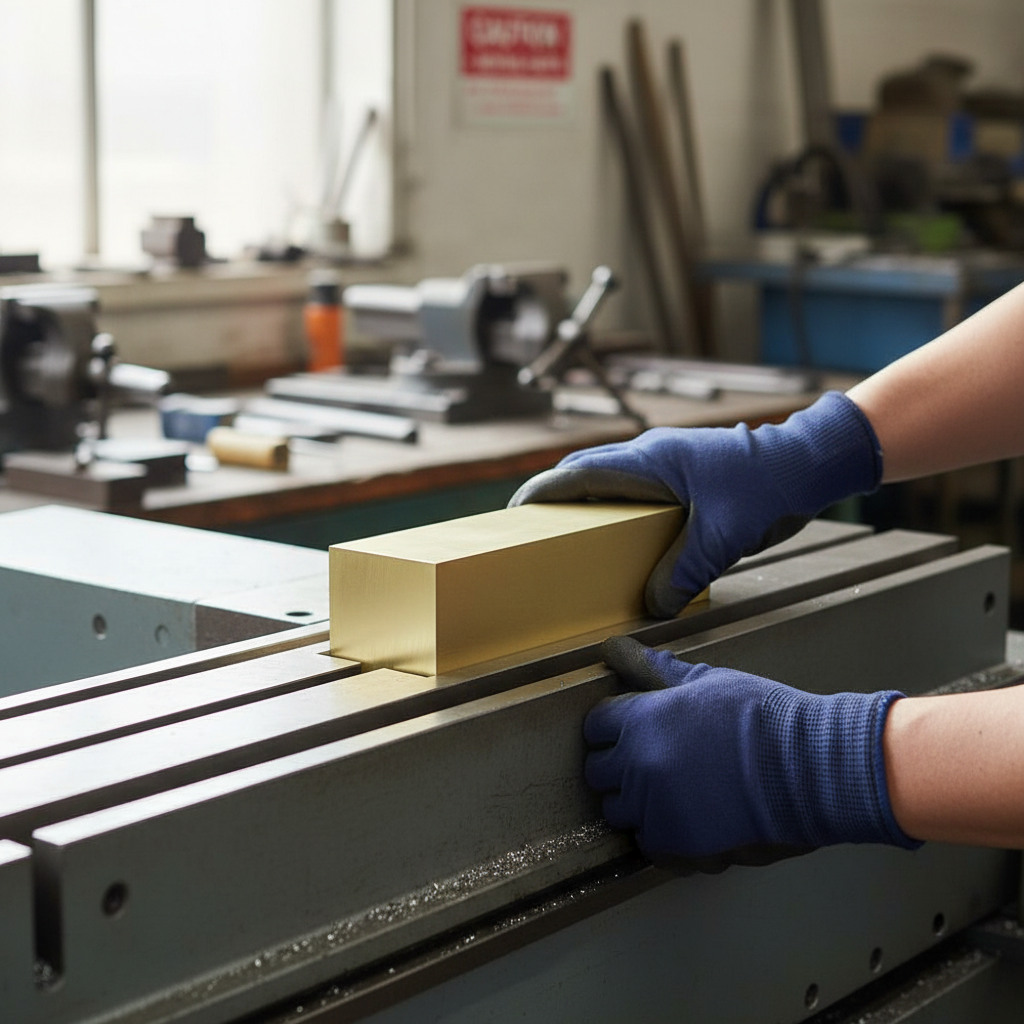 Premium 8mm Plain Finish Brass Square Bar - High Corrosion Resistance and Machinability for Versatile Applications