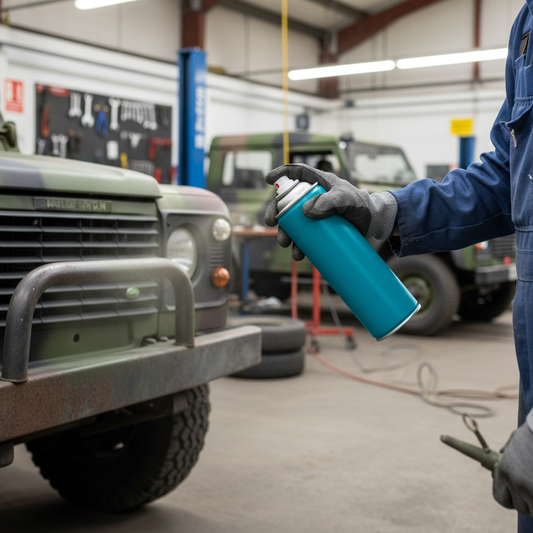 Premium Military Vehicle Aerosol Spray Paint 400ml – Durable Polyurethane Coating in 10 Colors for All Surfaces