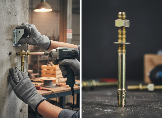 Premium Durable Fixing Anchor Stud 220mm Long with A Form Washer for Concrete Applications