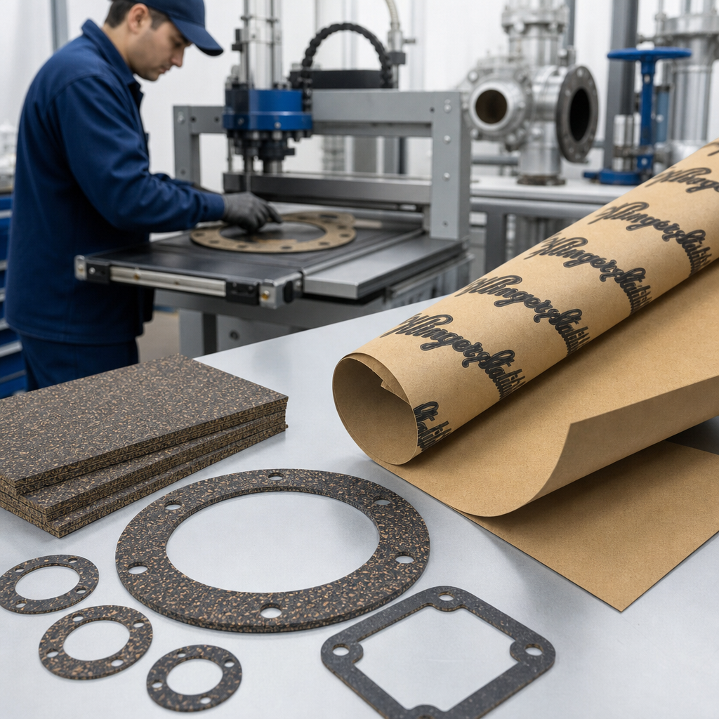 Bonded Cork and CNAF Gasket Material for Industrial Use