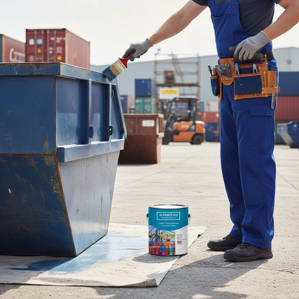 Premium Quick-Drying Metal Paint for Skips and Containers - Anti-Corrosive, Versatile Finish for Mild Steel Applications