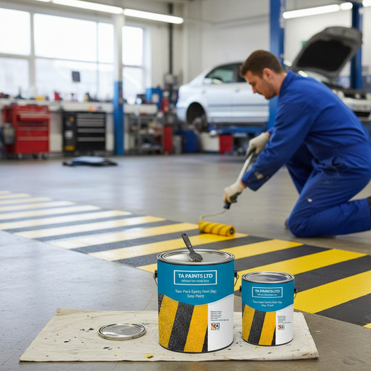 Premium Heavy Duty Epoxy Non-Slip Step & Floor Paint for Concrete and Metal Surfaces