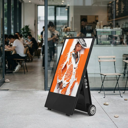 Outdoor Battery Powered Digital A-Board | IP65 | 700cd/m² | 27hr