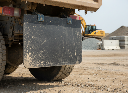 Premium Durable Mud Flap Made from Flexible Rubber, 610 x 406 mm with Custom Print Area