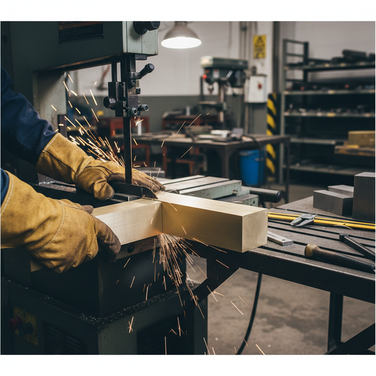 Premium 38.1mm (1 1/2") Plain Finish Brass Square Bar - High Corrosion Resistance and Ductile Material for Versatile Applications