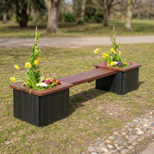 2100mm Planter Seat Bench Recycled Plastic