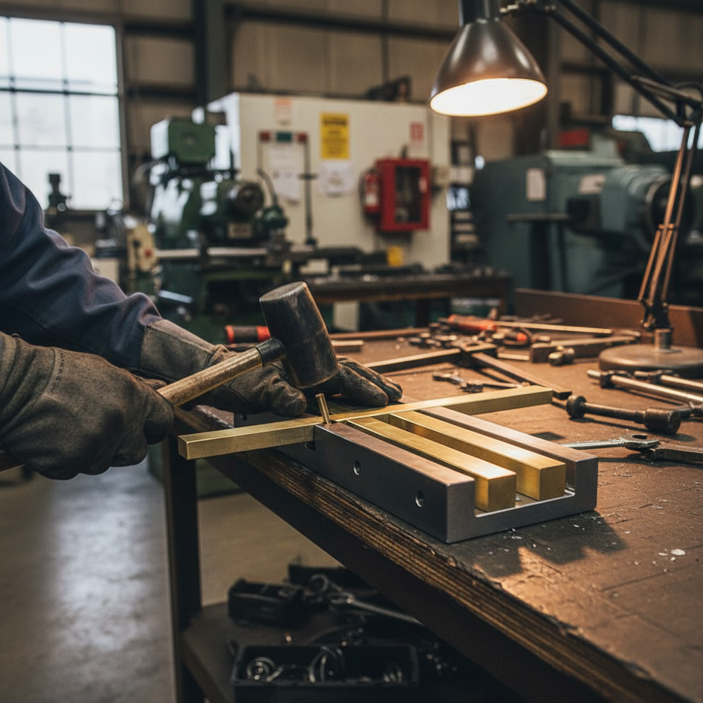 Premium 9.53mm (3/8") Plain Finish Brass Square Bar - High Corrosion Resistance and Ductile Material for Versatile Applications