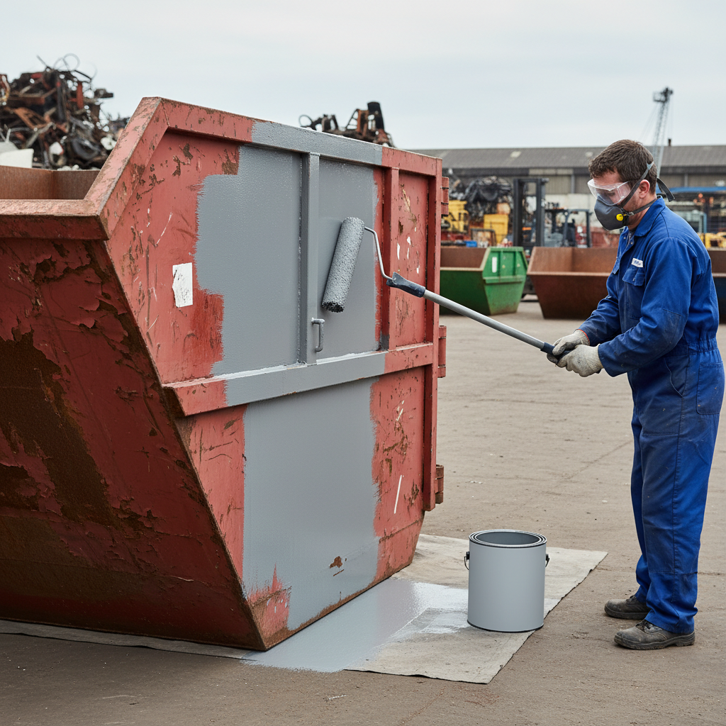 Premium High Build Zinc Phosphate Skip & Container Primer for Mild Steel - Rapid Drying, Anti-Corrosive Protection