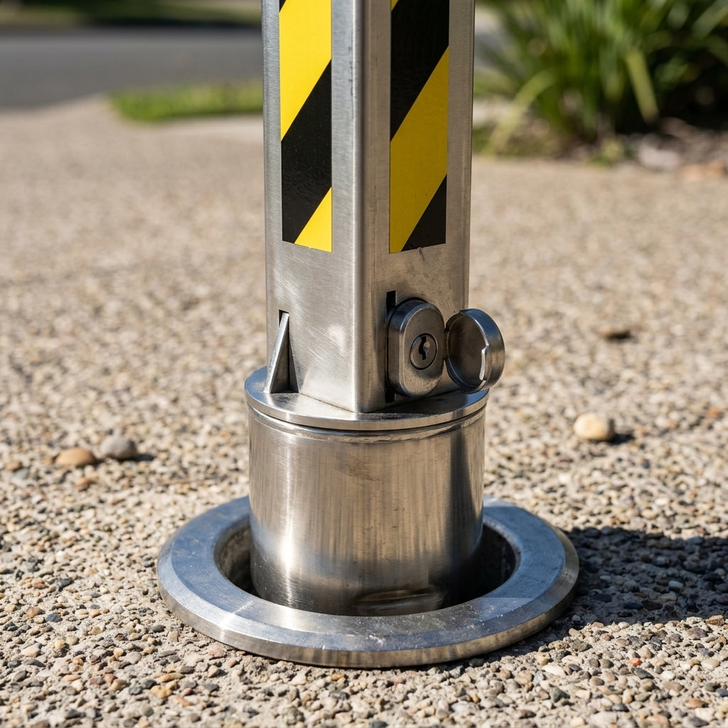 100mm Telescopic Anti Ram Raid Post – 540mm Extension (view 2)