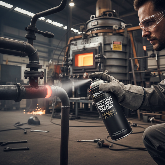 Professional High-Performance High Temperature Paint 700°C - Quick-Drying, Durable Finish for Log Burners, Exhaust Systems, Engines, and Flue Pipes