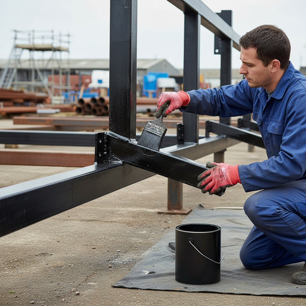 Premium Heavy Duty Bitumen Paint for Steel - Waterproof, Odourless, and Versatile Coating for Various Surfaces