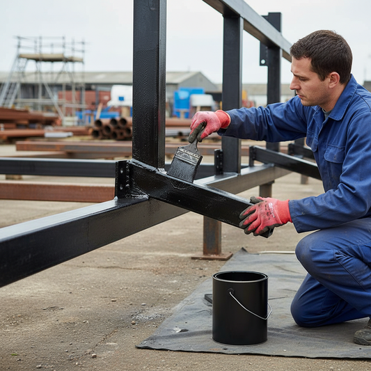 Premium Heavy Duty Bitumen Paint for Steel - Waterproof, Odourless, and Versatile Coating for Various Surfaces