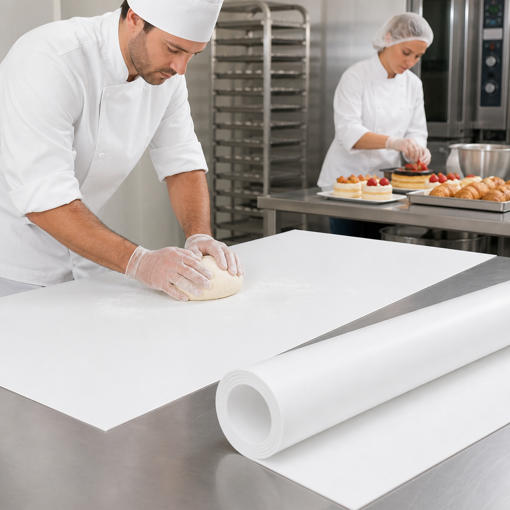 FDA Compliant White Silicone Sheet 1.2m Wide for Food Safety Applications