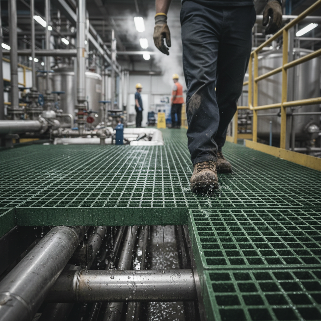 Premium Anti-Slip Open Mesh Grating Panels - Corrosion-Resistant Flooring for Walkways, Platforms, and Ramps