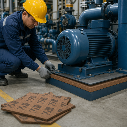 Cork Anti-Vibration Mounting Strip for Machinery Noise Reduction