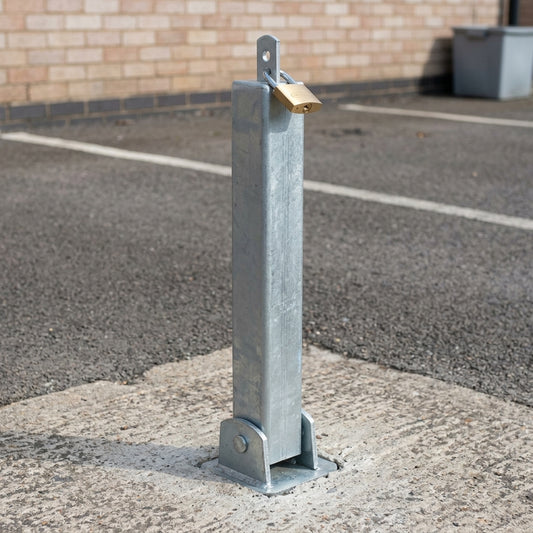Square Toplok Folding Parking Post FB Padlockable