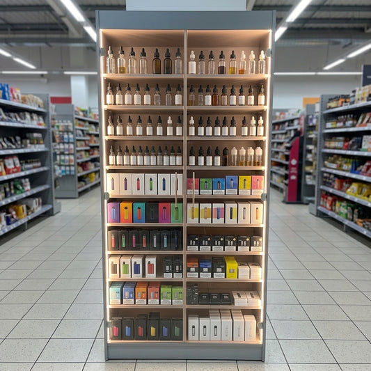 Vape Display Unit with Lockable Acrylic Doors & LED Lighting