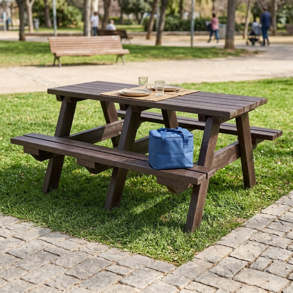 1.5m recycled plastic picnic table