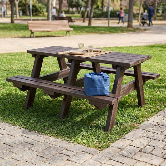 1.5m recycled plastic picnic table