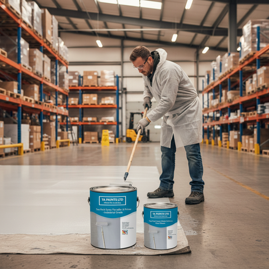 Premium Heavy Duty Two Pack Epoxy Floor Paint Sealer & Primer for Industrial and Commercial Use