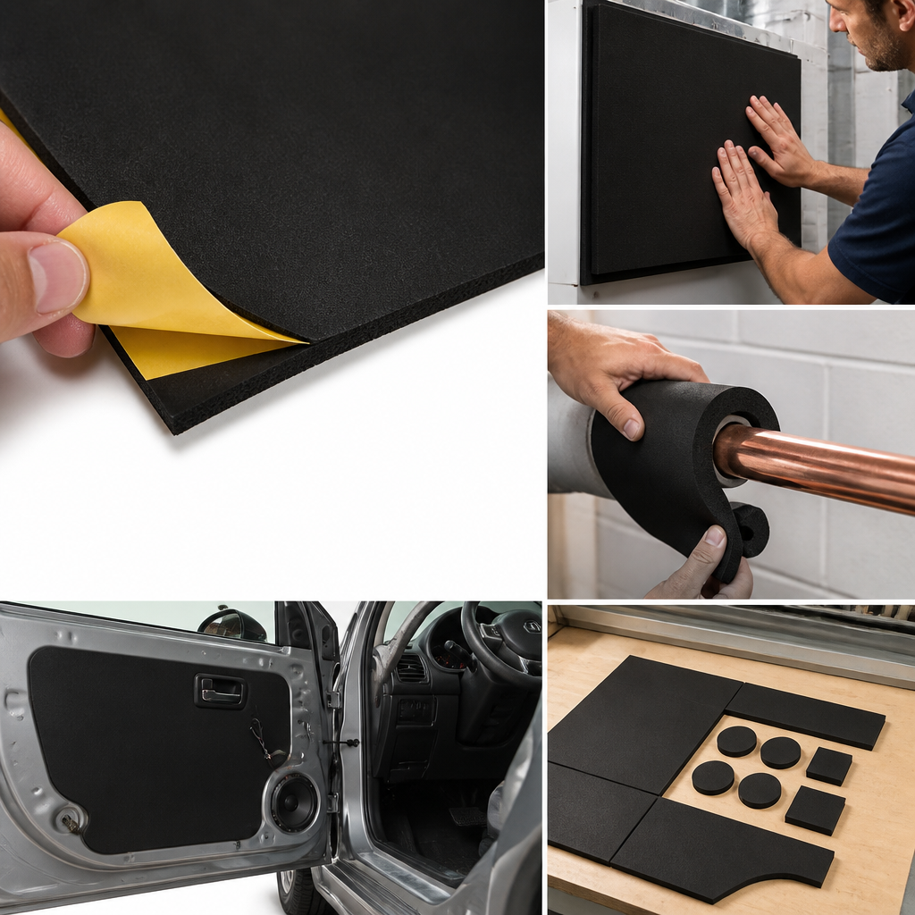 Self-Adhesive Neoprene EPDM Rubber Sponge Sheet for Versatile Applications