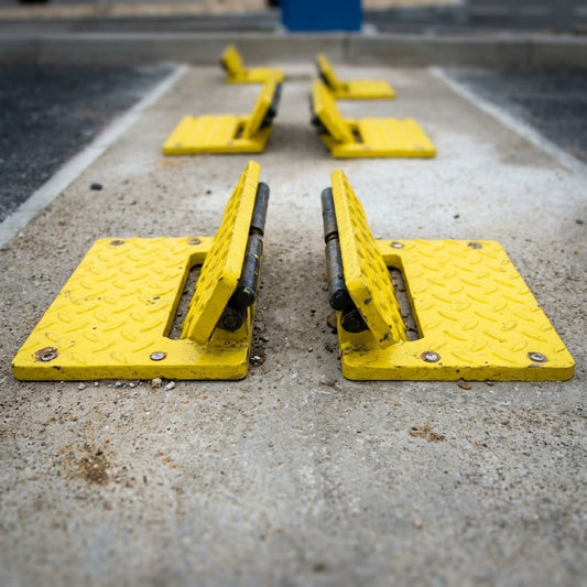 One-way flow plate 200×300mm steel directional traffic control