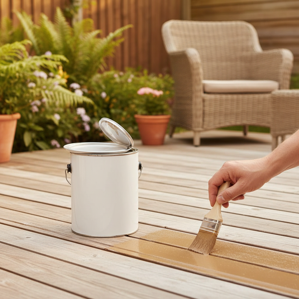 High-Performance Anti-Slip Decking Paint for Wood, Metal, and Concrete with Textured Finish for Safety