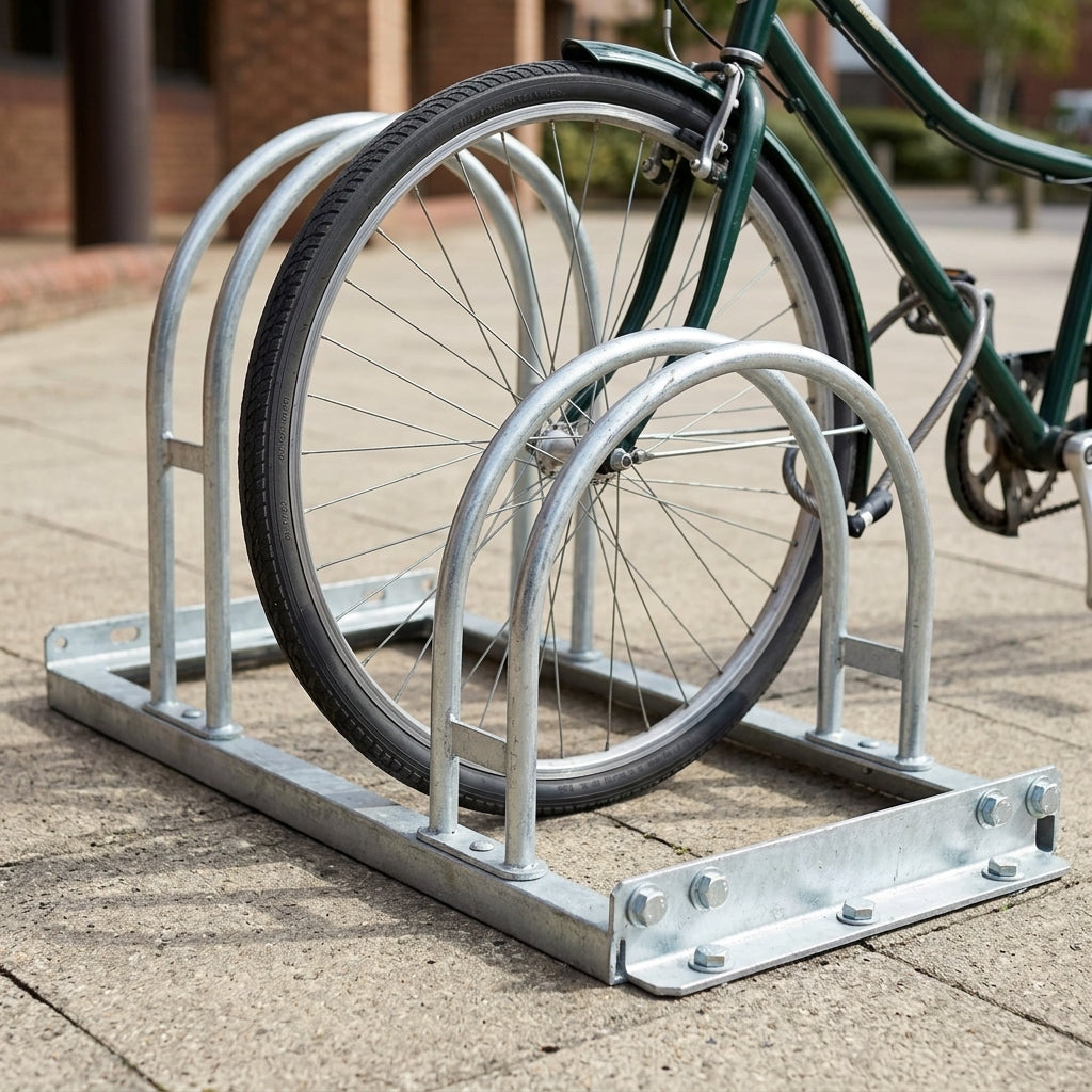 Bicycle rack for 2–3 cycles, galvanised steel, 1.85–3.2m (view 2)