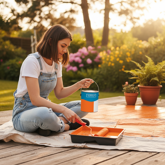 Premium Gloss Decking Paint - Durable, Waterproof, UV Resistant Polyurethane Enamel for Home, Garden, and Marine Use