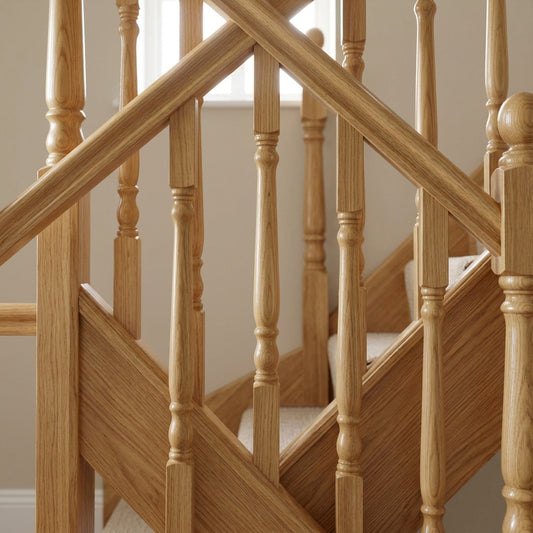 41-55mm Turned Stair Spindle Pine/Oak