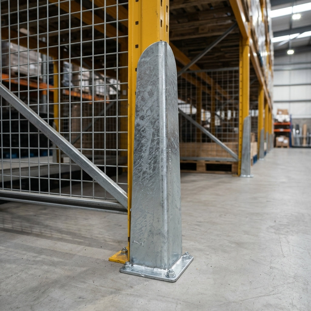 Galvanised mild steel corner protector post, 5mm