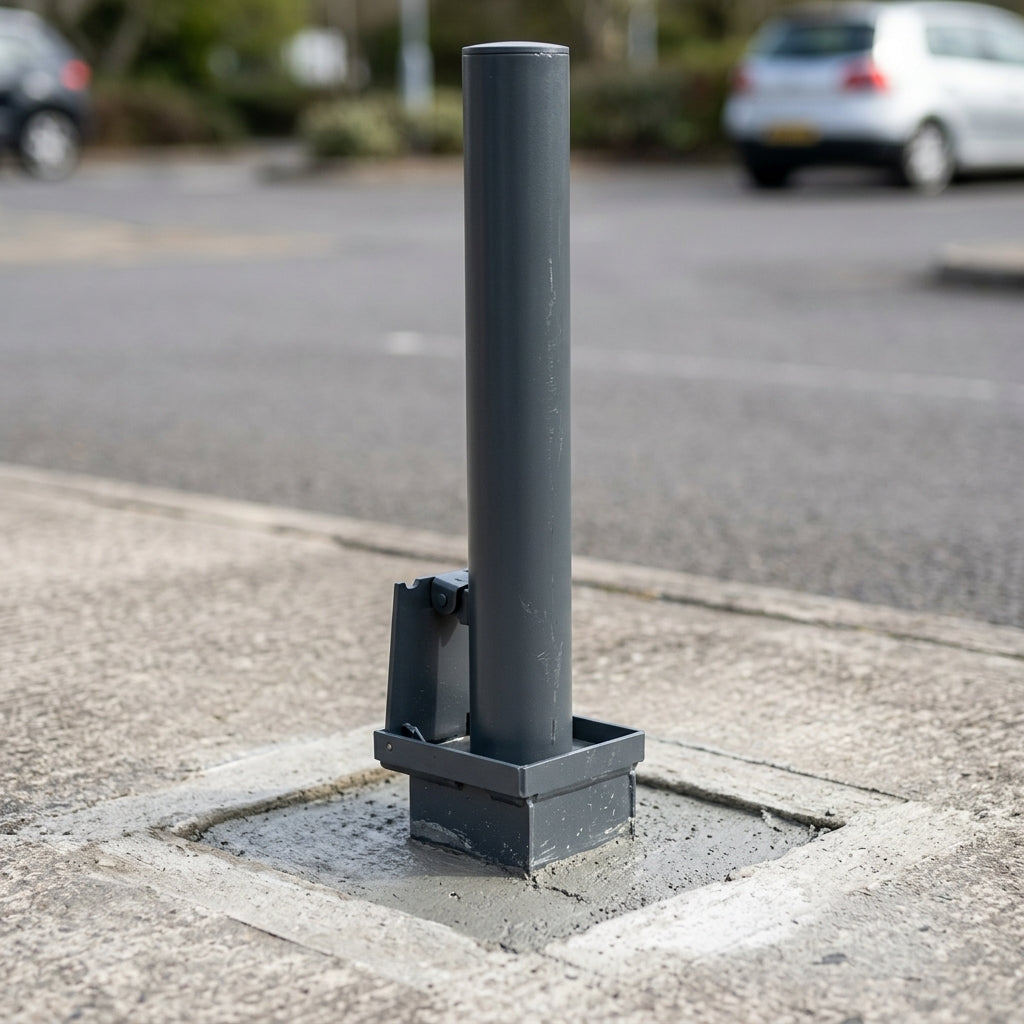 900mm Removable Galvanised Steel Bollard – 60–193mm diameter (view 2)