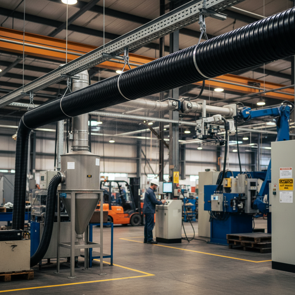 Premium Smooth Bore PVC Ducting - High-Performance, Flexible, and UL94VO Flame Retardant for Industrial Applications