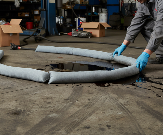 Maintenance Absorbent Socks (8cmØ x 3m) - MS8-90 || Absorbs 90ltr Per Pack of 8