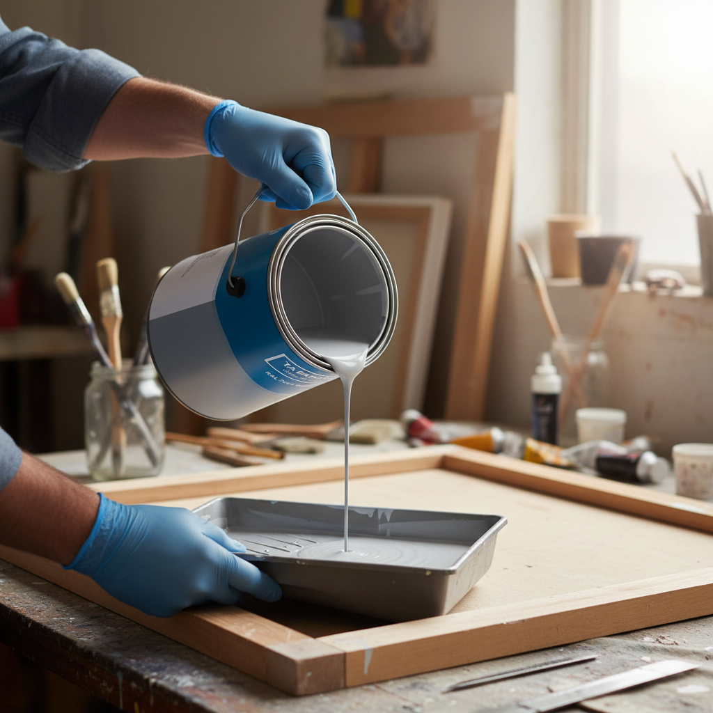 Premium Universal PU Enamel Silver Grey Paint - Durable, Quick-Drying Finish for Metal, Wood, and Concrete