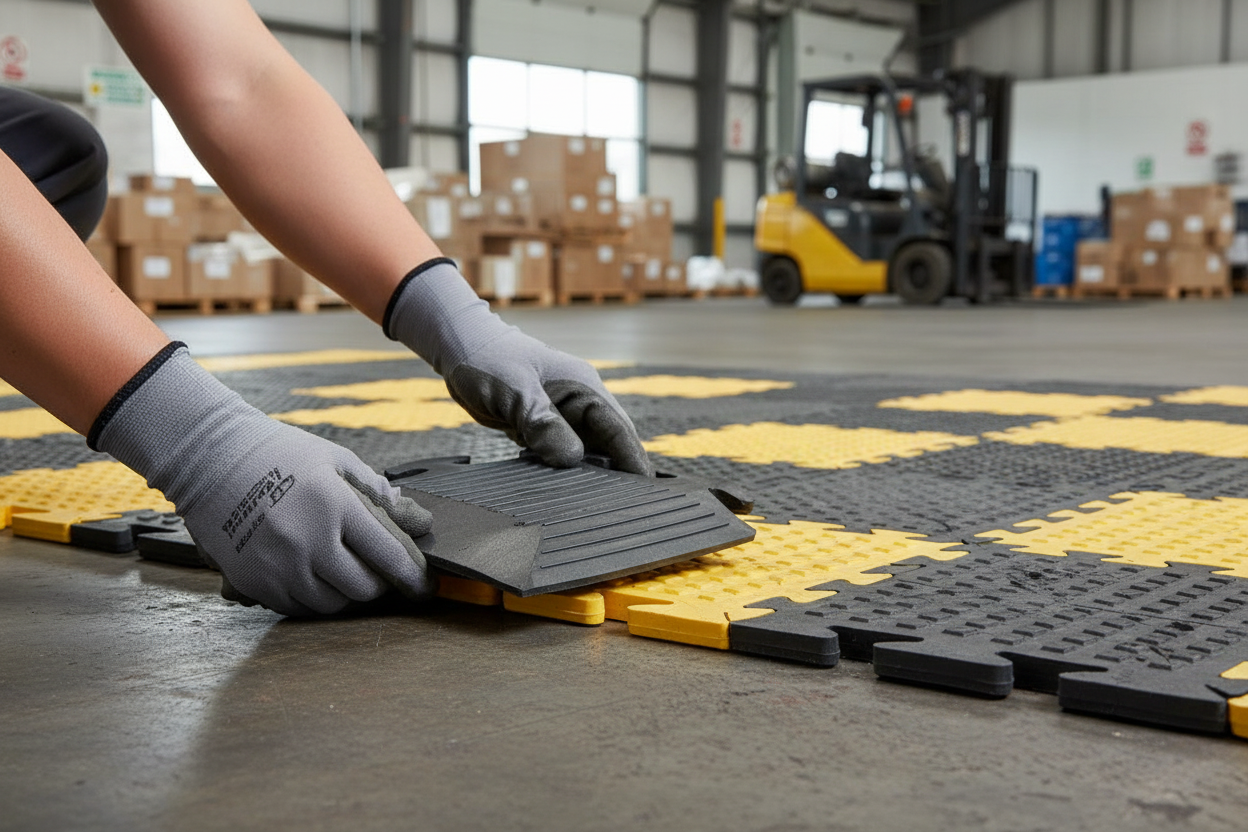 Premium Heavy Duty Textured Corner Tiles for Safety and Durability in Indoor and Outdoor Applications