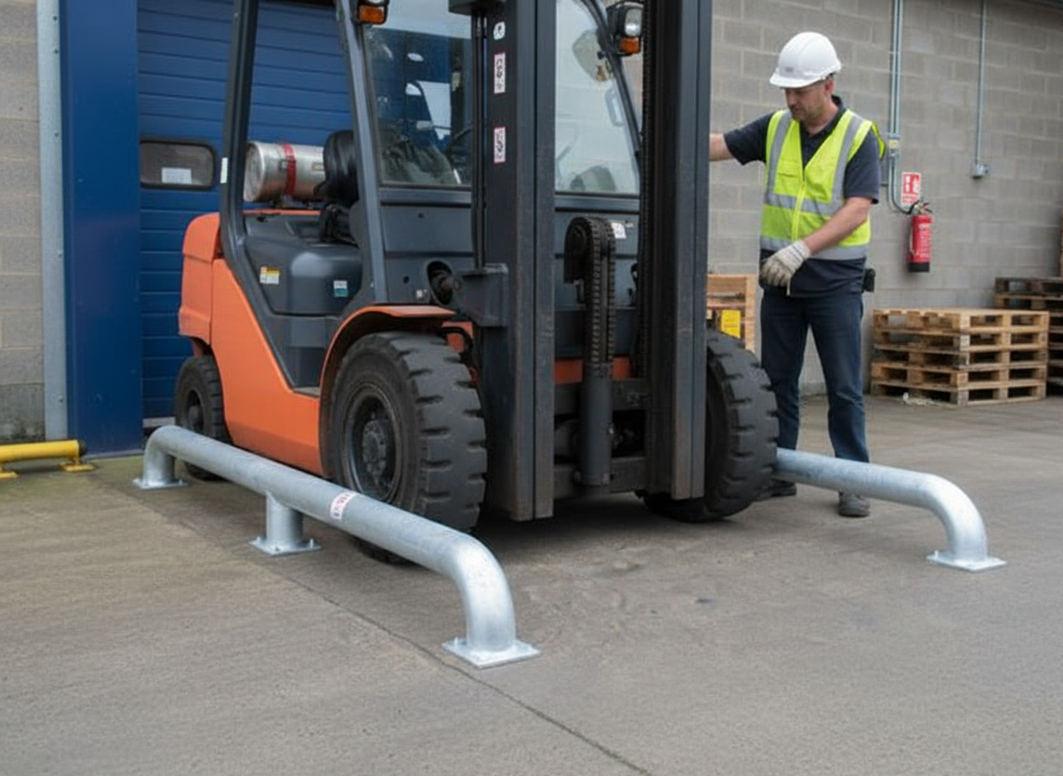 Premium Heavy Duty Wheel Guide 3000 x 600 x 365 mm - Galvanized Steel for Trailer Alignment