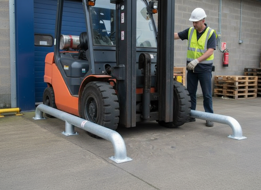 Premium Heavy Duty Wheel Guide 3000 x 600 x 365 mm - Galvanized Steel for Trailer Alignment