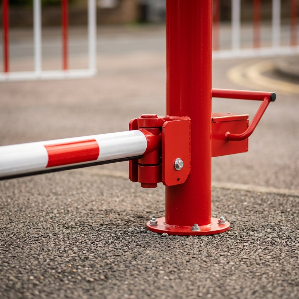 Manual Rise Arm Barrier – galvanised steel, up to 7.0m (view 2)