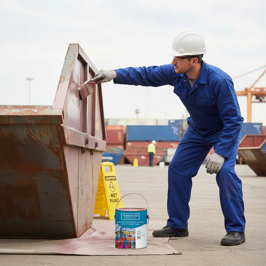 Premium High Build Zinc Phosphate Skip & Container Primer for Mild Steel - Rapid Drying, Anti-Corrosive Protection